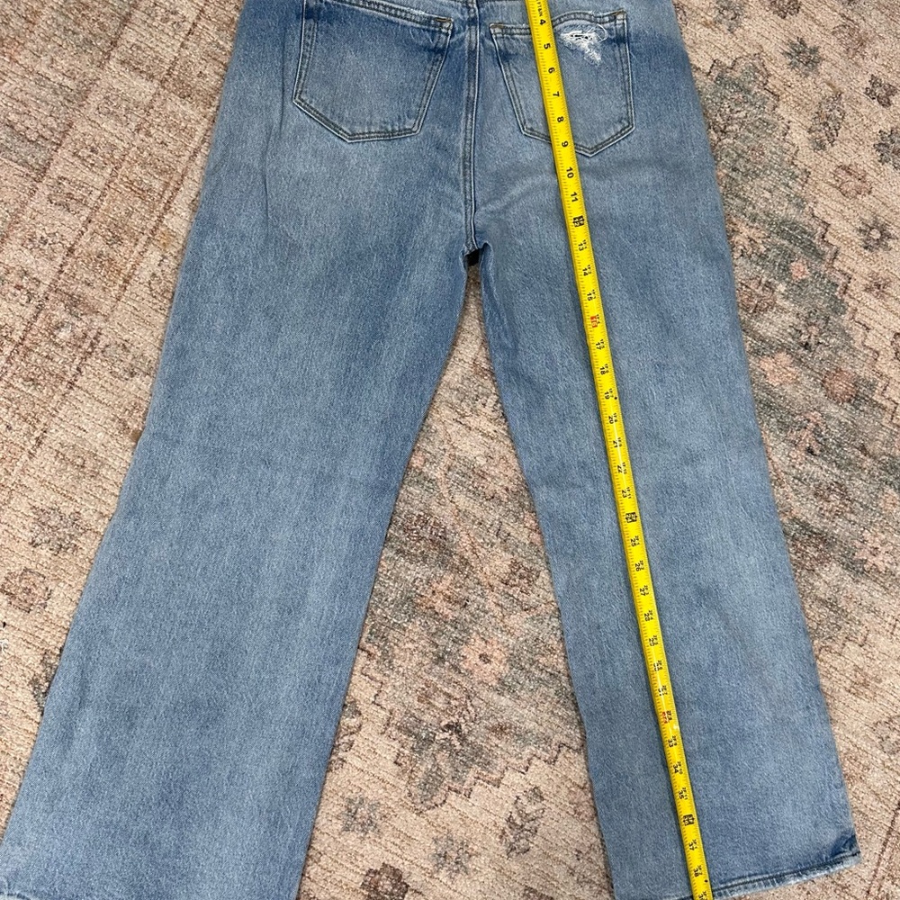 Ann Taylor unaltered The Wide Leg jean size 28/6 light blue - Picture 3 of 8